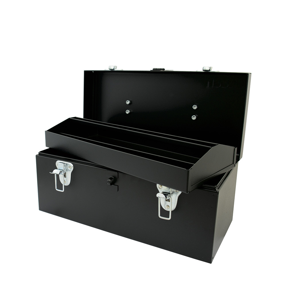 Caja Portaherramientas Metálica Color Negro 16'' X 7'' X 7'' Urrea