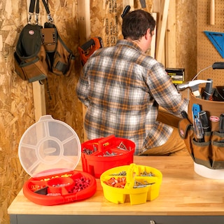 Foto 7 | Organizador De Piezas Pequeñas Bucket Boss Super Stacker 15054 Rojo - Venta Internacional.