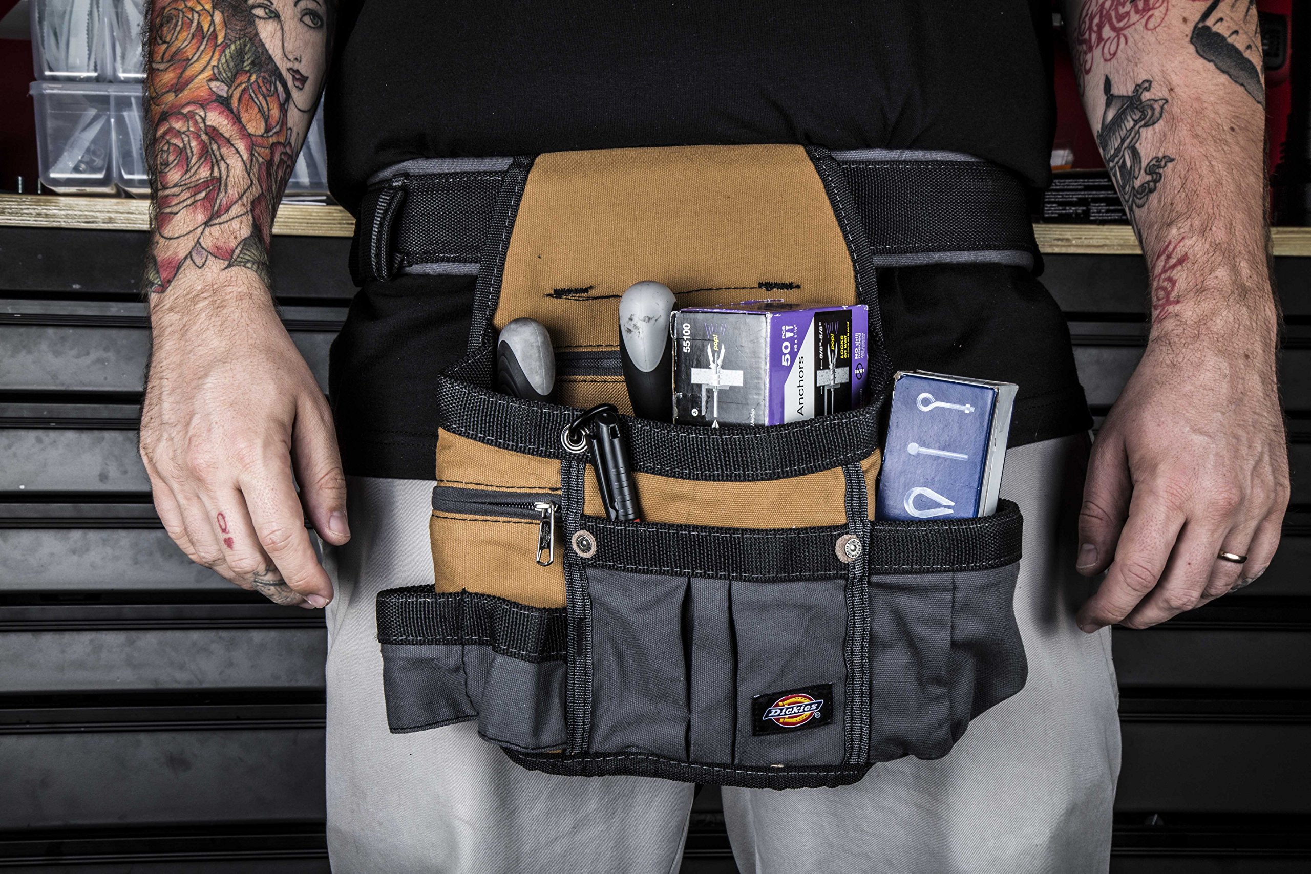 Foto 7 | Cinturón Para Herramientas Dickies Con 8 Bolsillos Acolchado Y Bolsa Utilitaria De Lona - Venta Internacional.