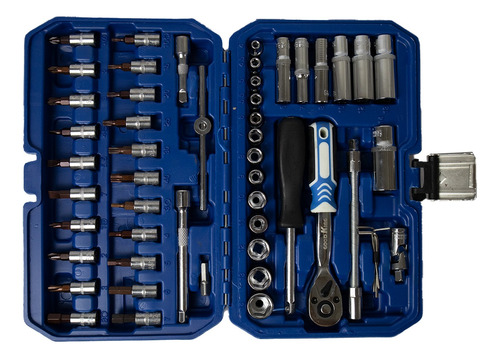 Foto 4 pulgar | Jauz Caja De Herramientas 53 Piezas Con Dados Puntas