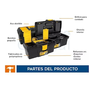 Foto 2 | Kit De 3 Cajas De Herramientas (13 Y 16 Pulgadas) Eo Safe Imports Esi-4231-1 Negro