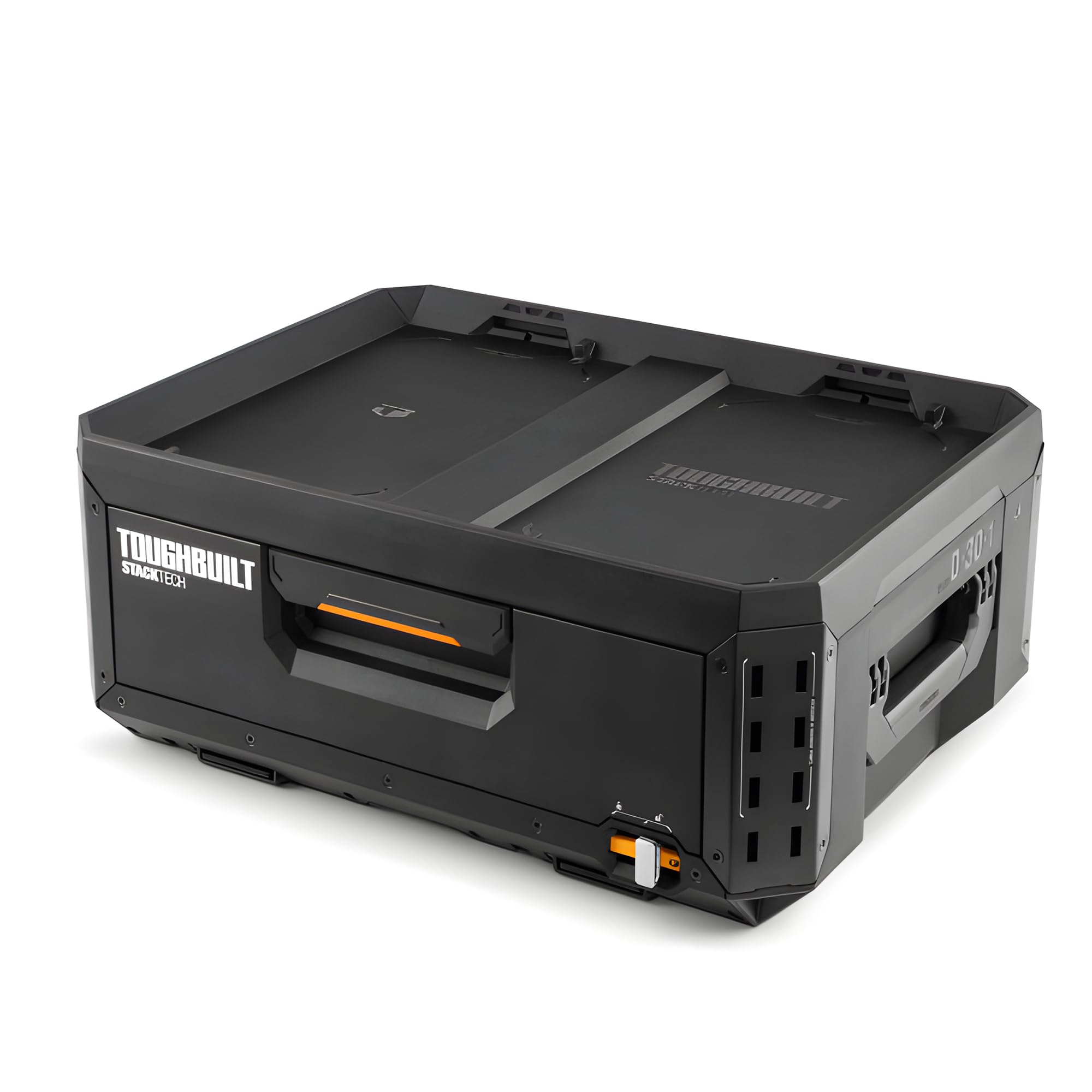 Caja De Herramientas Toughbuilt Stacktech De 1 Cajón, Plástico Duradero, Negra - Venta Internacional.