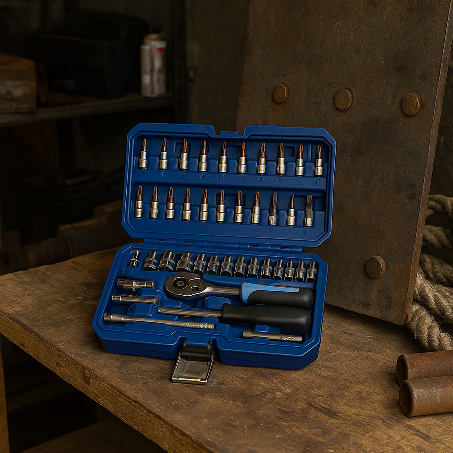 Foto 5 pulgar | Caja Herramientas Jauz 46 Piezas Azules