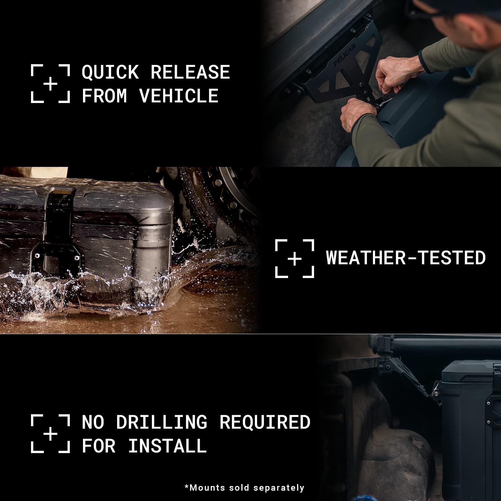 Foto 4 | Cargo Case Pelican Bx135 - Caja De Herramientas Para Camiones, Impermeable, Color Negro - Venta Internacional.