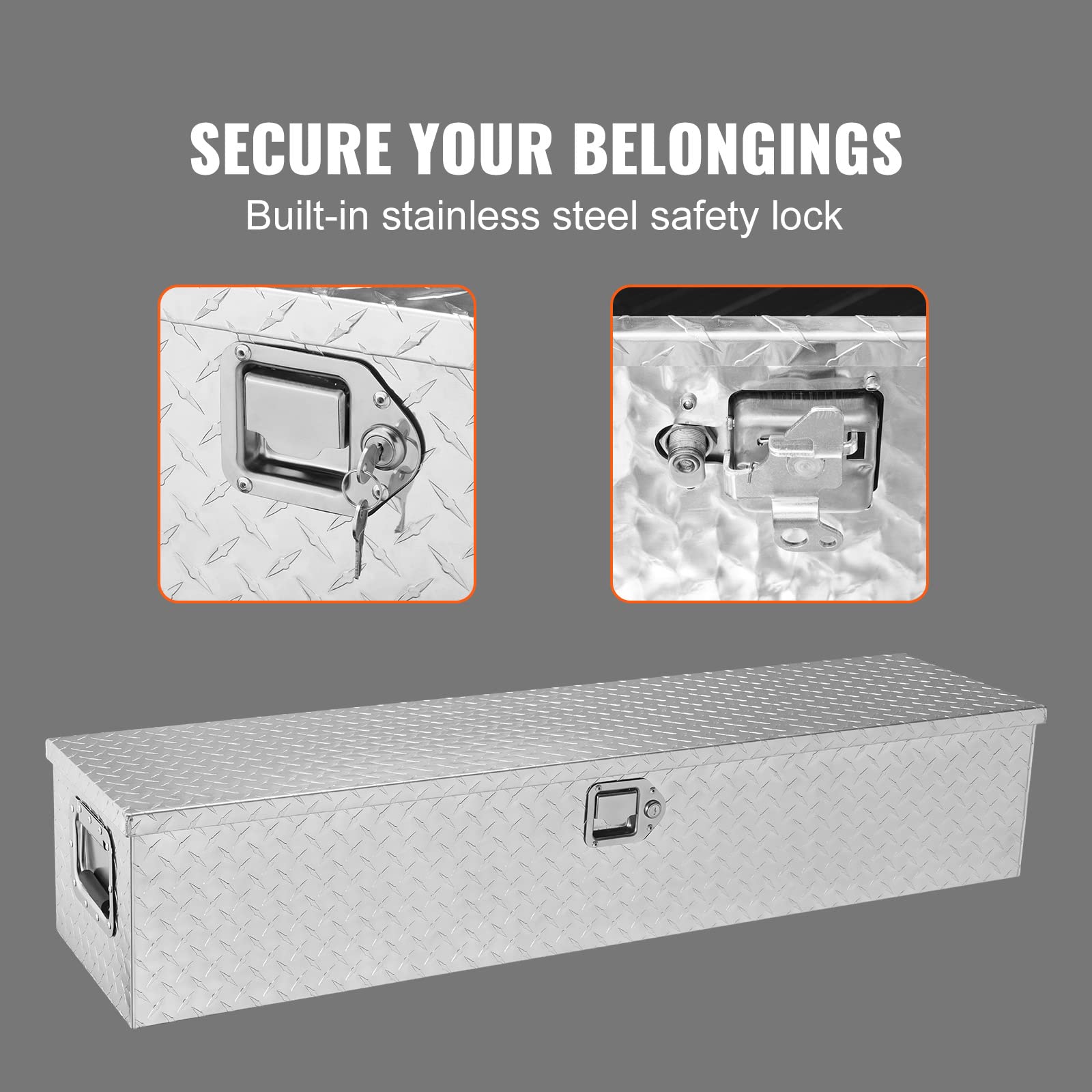 Foto 4 | Caja De Herramientas Vevor Para Camión, Aluminio De Alta Resistencia, 48 X 15 X 15 Cm - Venta Internacional.