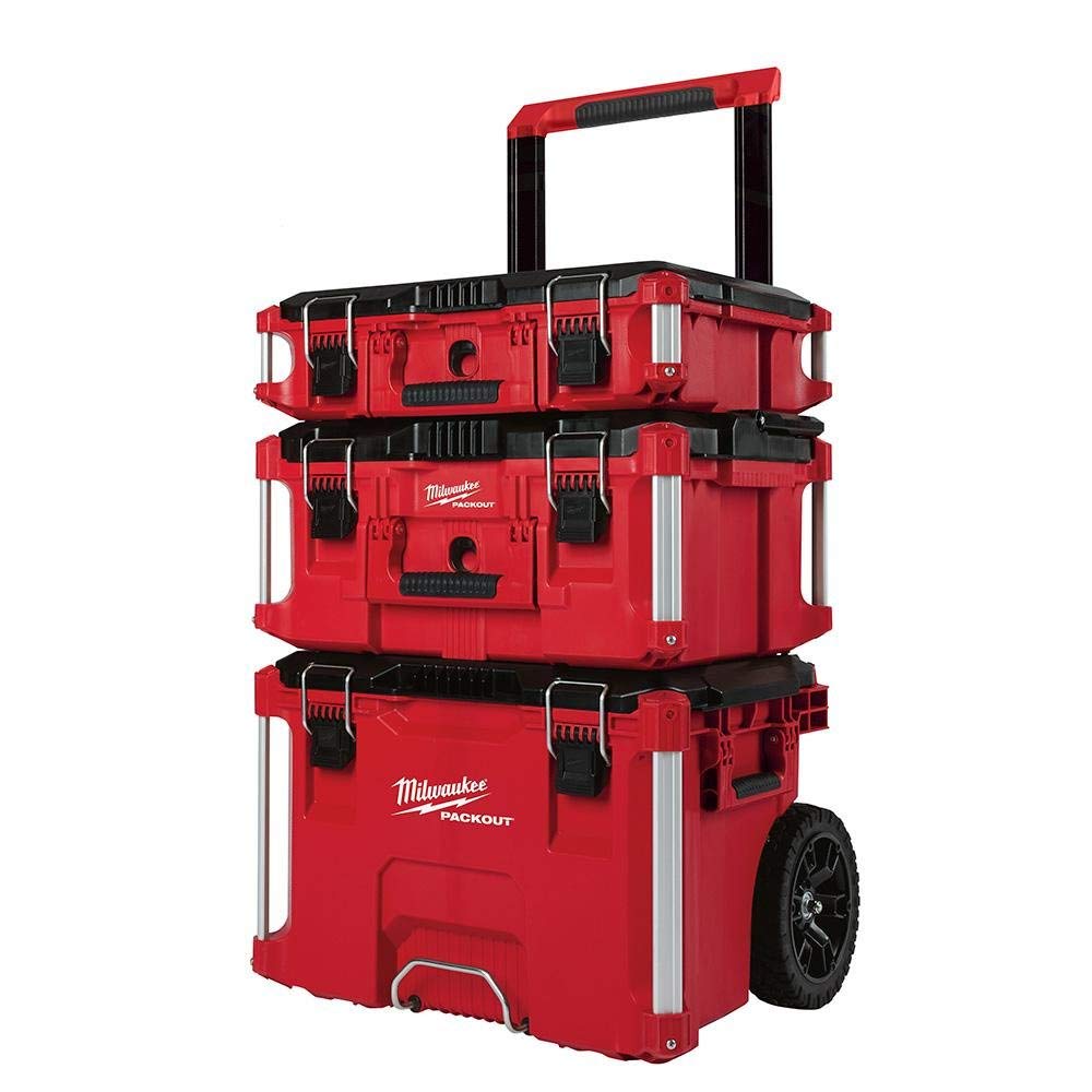 Foto 2 pulgar | Sistema De Almacenamiento Para Cajas De Herramientas Milwaukee Packout Rolling Red - Venta Internacional.