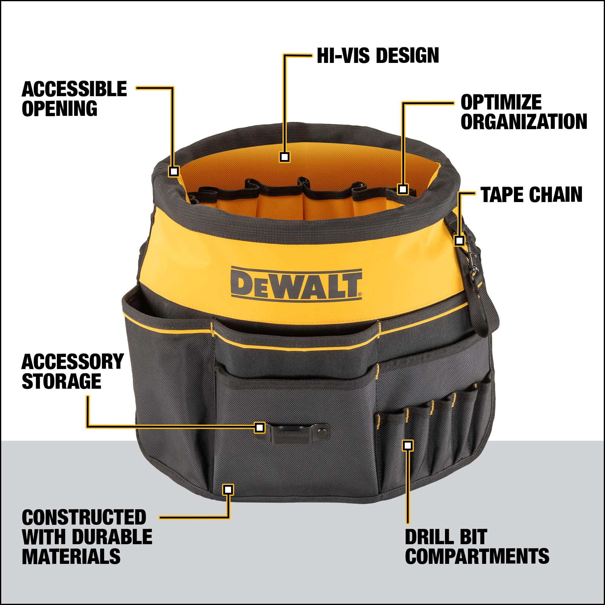Foto 3 pulgar | Organizador De Herramientas Dewalt Dwst560109 Con 37 Bolsillos Y Trabillas - Venta Internacional.