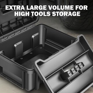 Foto 3 | Caja De Herramientas Dna Motoring Organizadora Con Cerradura Y Bandeja Extraíble - Venta Internacional.