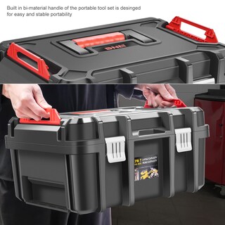 Foto 6 | Caja De Herramientas Dna Motoring Organizadora Con Cerradura Y Bandeja Extraíble - Venta Internacional.