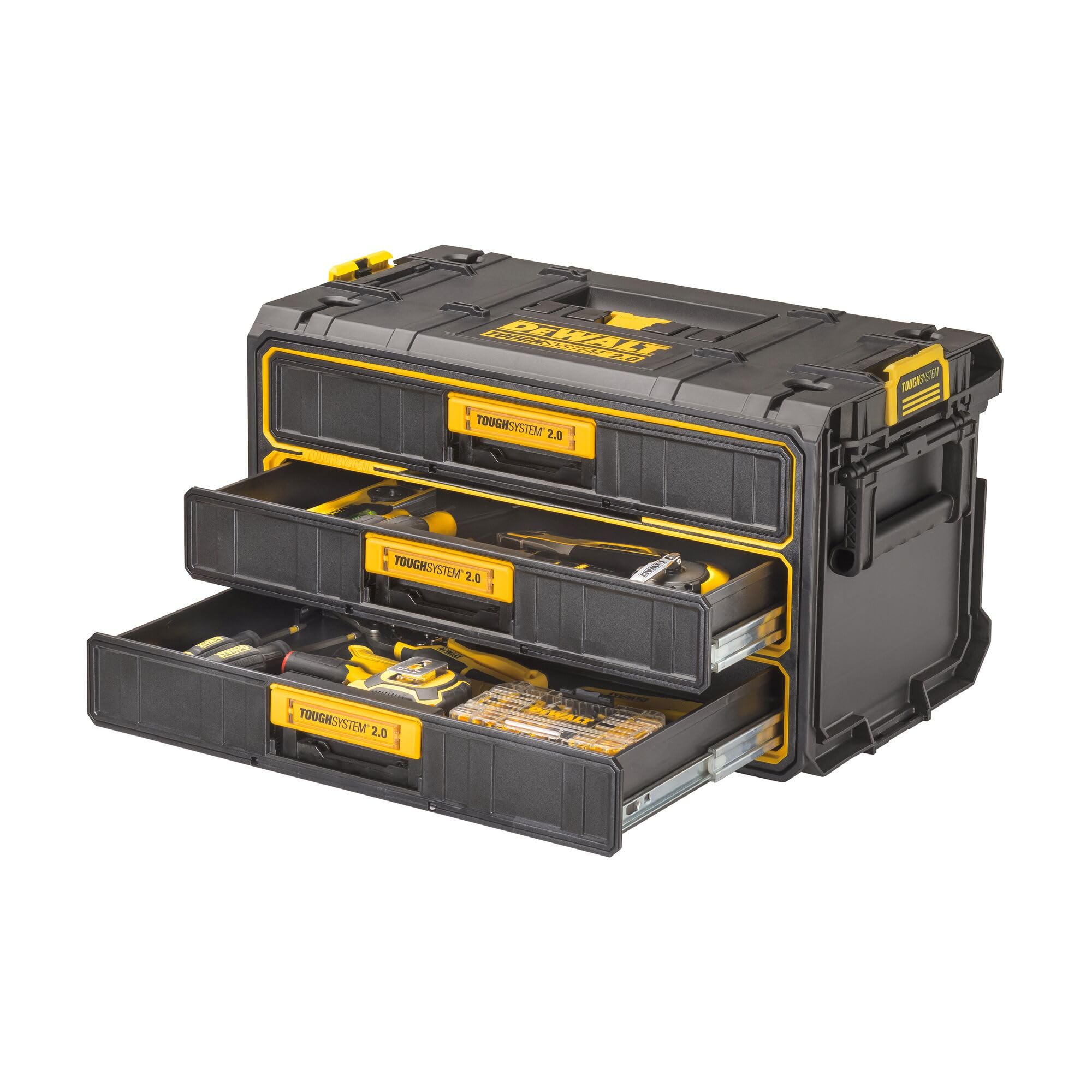 Foto 2 | Unidad De Almacenamiento De Herramientas Dewalt Toughsystem 2.0 Con Tres Cajones - Venta Internacional.