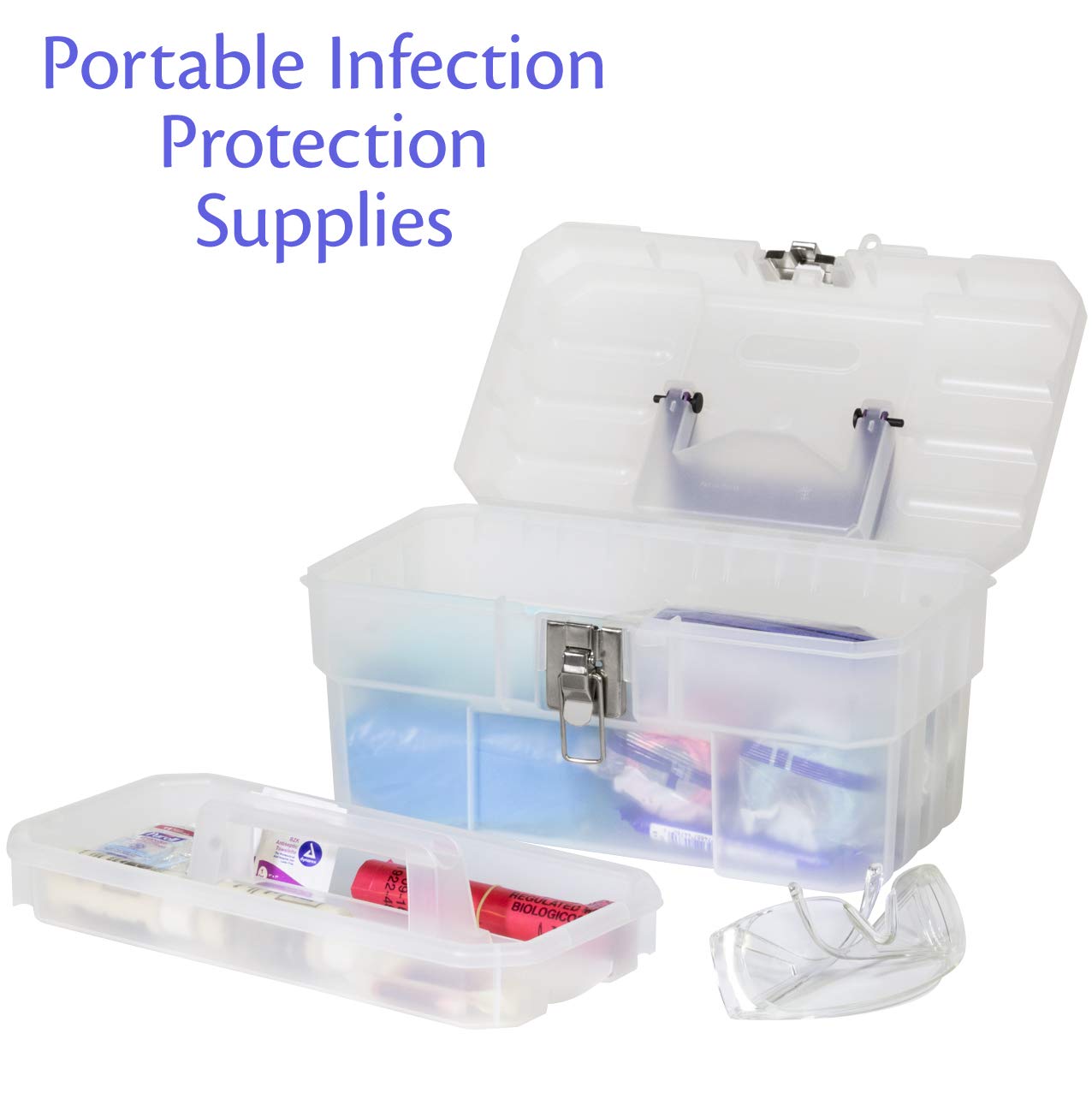Foto 4 pulgar | Toolbox Akro-mils Probox Plastic Art Supply, 14 Pulgadas, Transparente - Venta Internacional.