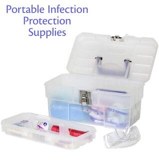 Foto 3 | Toolbox Akro-mils Probox Plastic Art Supply, 14 Pulgadas, Transparente - Venta Internacional.