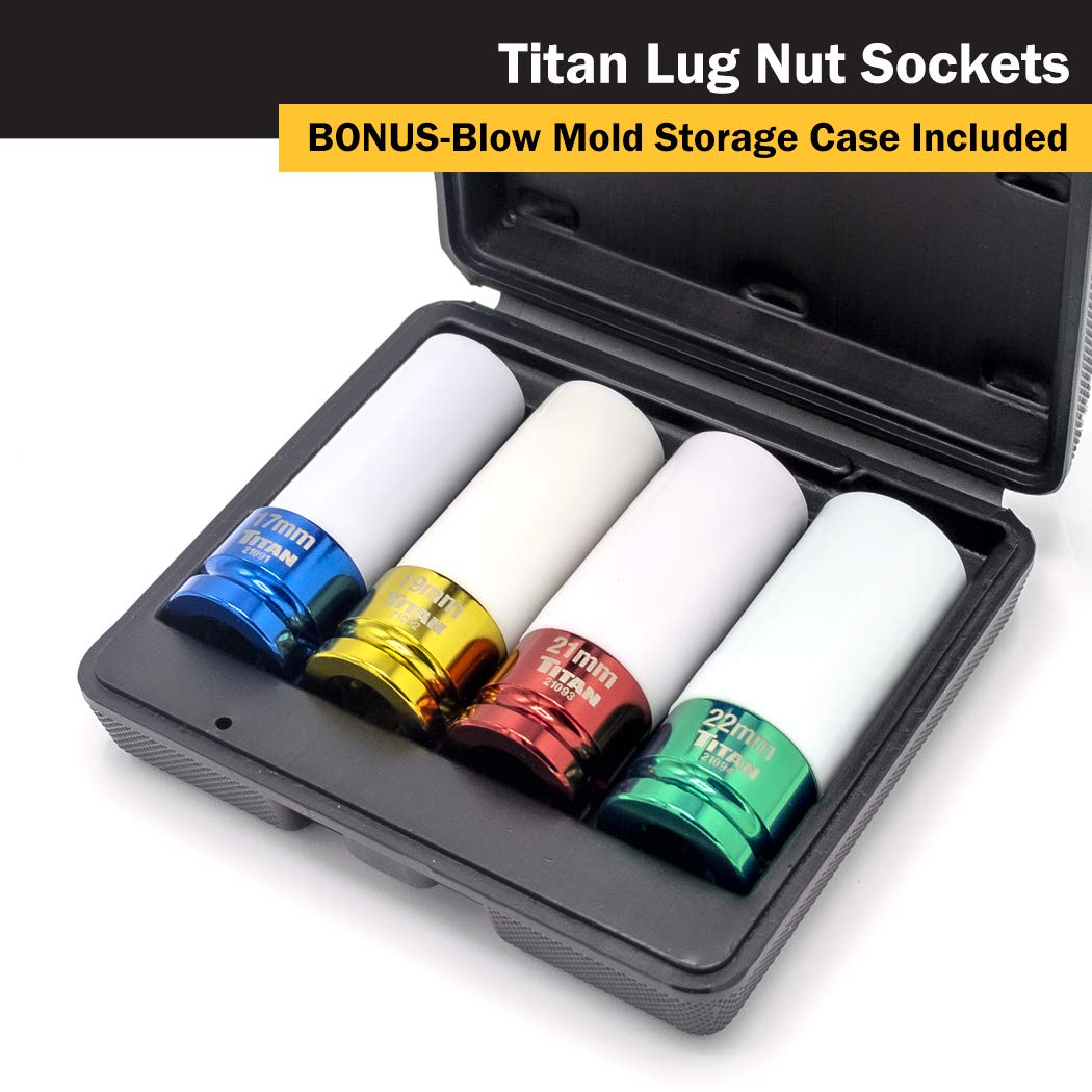Foto 6 | Juego De Enchufes Titan 21095, 4 Unidades De 1/2 Pulgada, Que No Se Estropean - Venta Internacional.