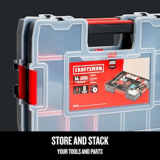 Foto 4 | Organizador De Herramientas Craftsman Cmst60944m, Paquete De 2 Con 14 Compartimentos - Venta Internacional.