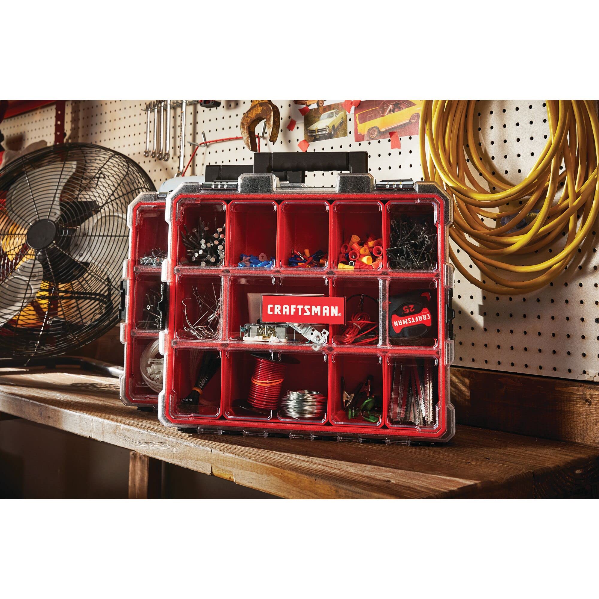 Foto 6 pulgar | Caja Organizadora De Herramientas Craftsman Heavy Duty Con Compartimentos Extraíbles - Venta Internacional.