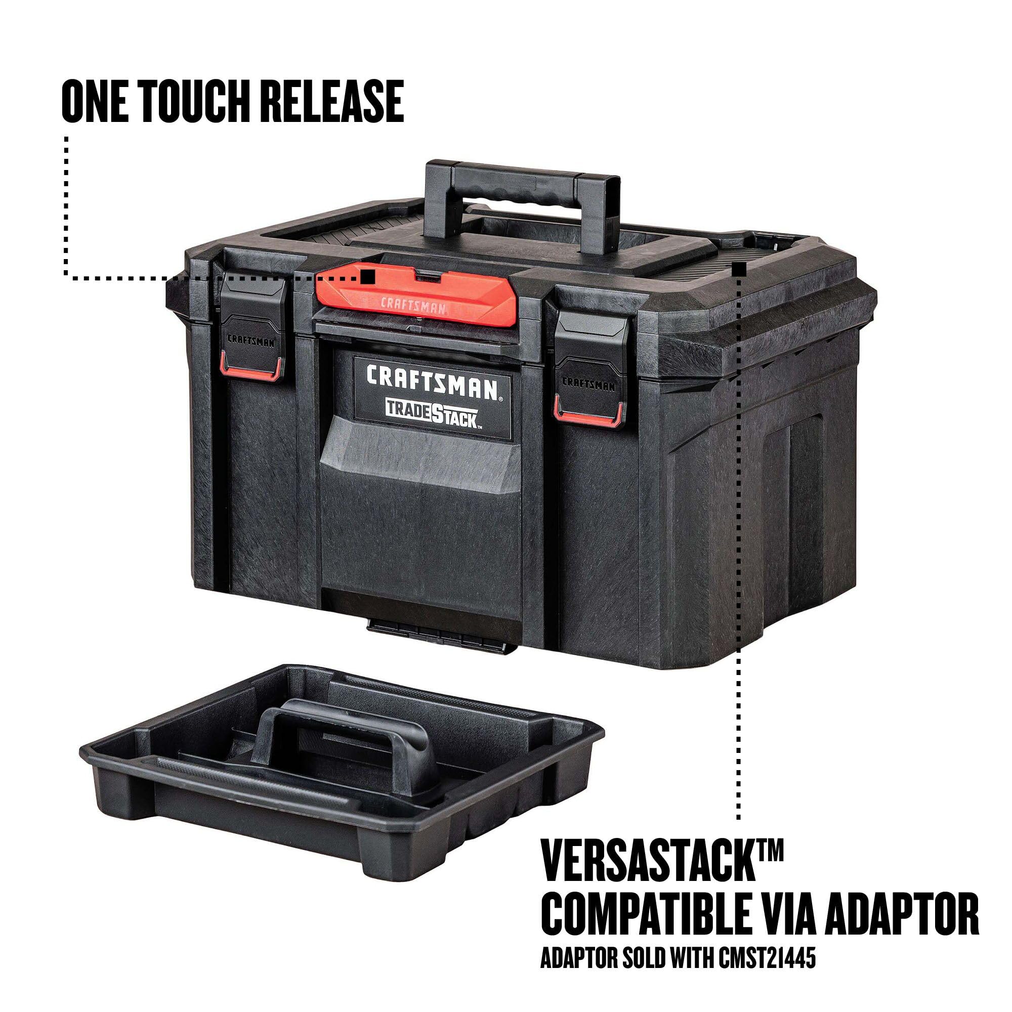 Foto 4 | Caja De Herramientas Craftsman Tradestack Impermeable Para Interiores Y Exteriores, 21 Cm - Venta Internacional.