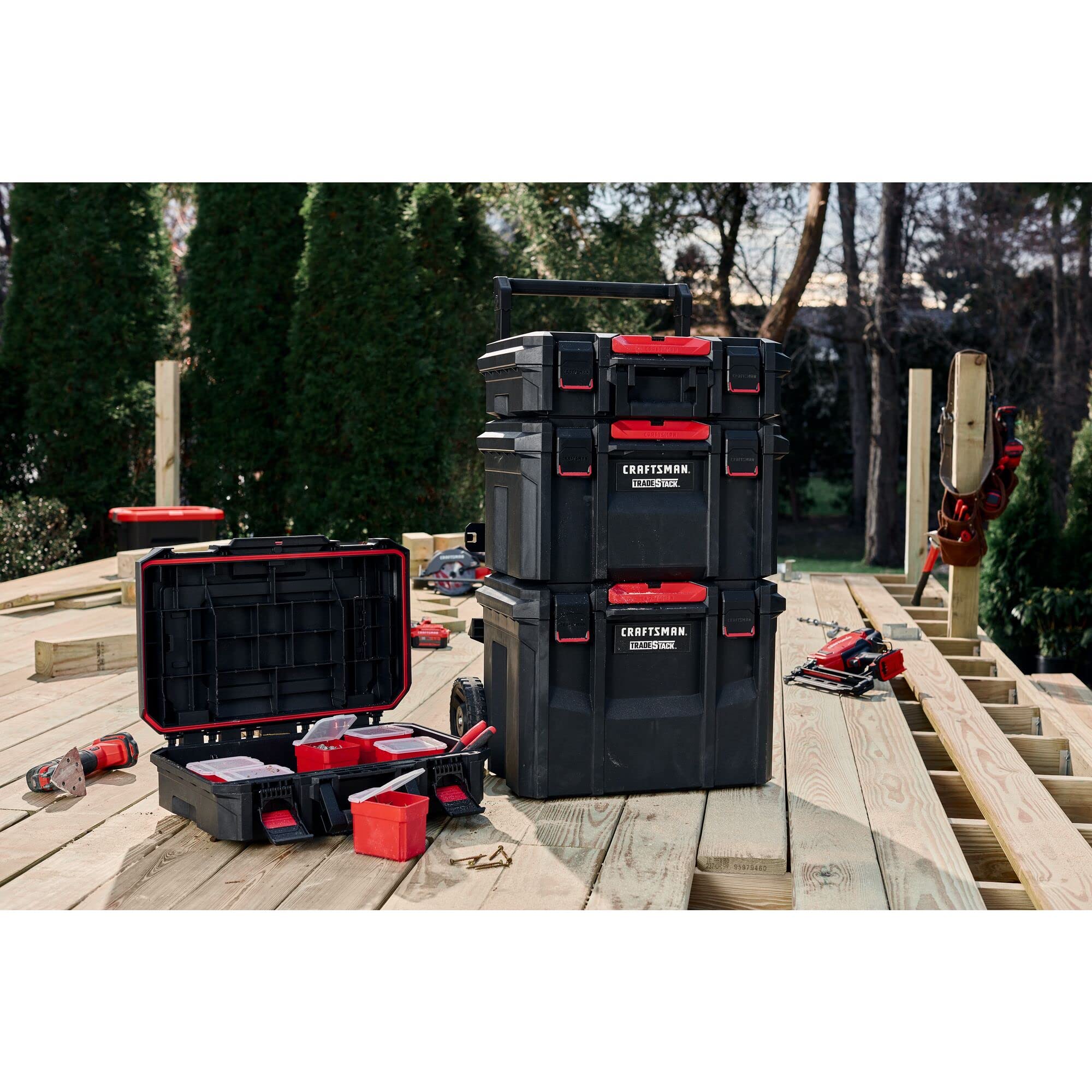 Foto 6 pulgar | Caja De Herramientas Craftsman Tradestack Impermeable Para Interiores Y Exteriores, 21 Cm - Venta Internacional.