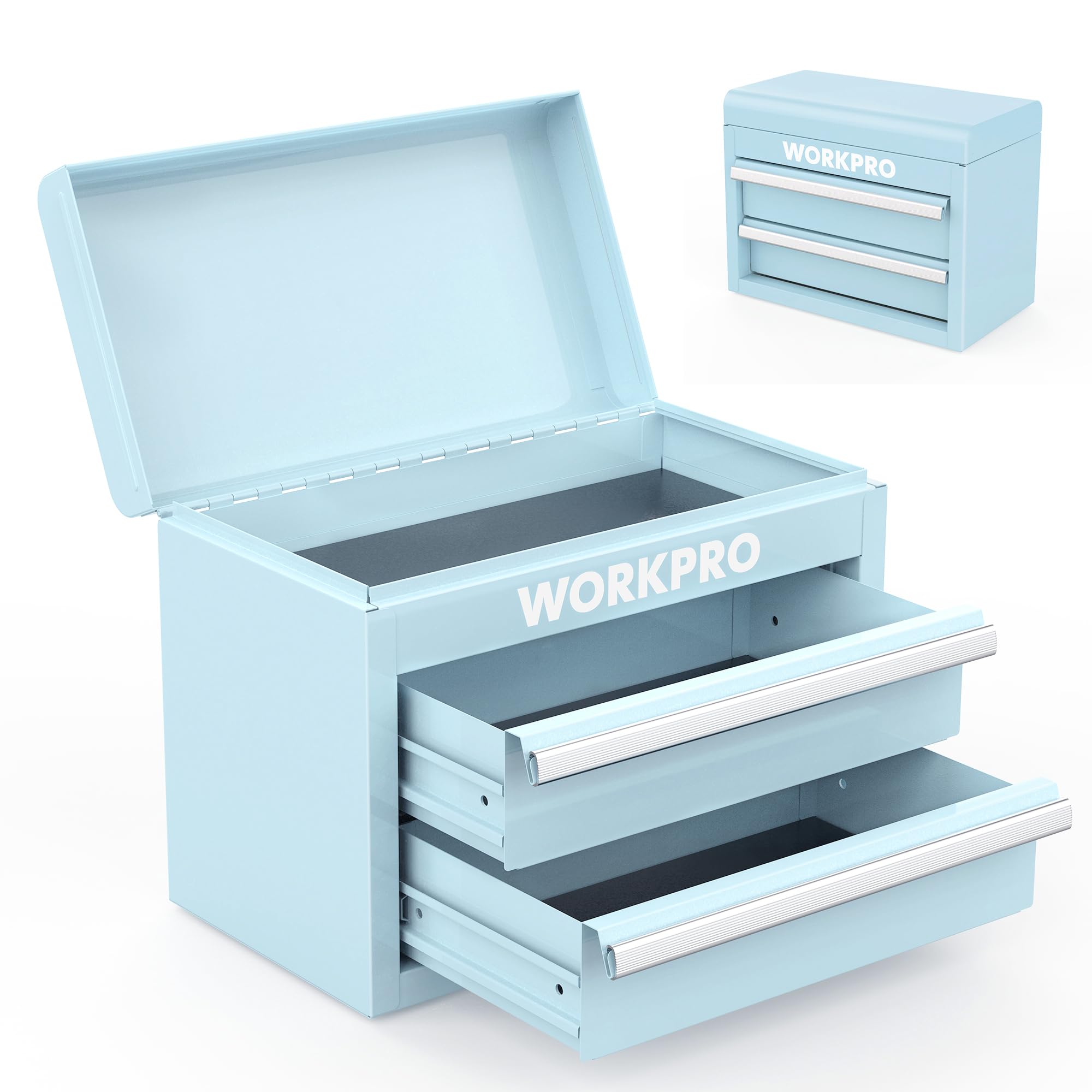 Foto 2 pulgar | Caja De Herramientas Workpro Mini De Metal Con 2 Cajones Y Almacenamiento En La Parte Superior - Venta Internacional.