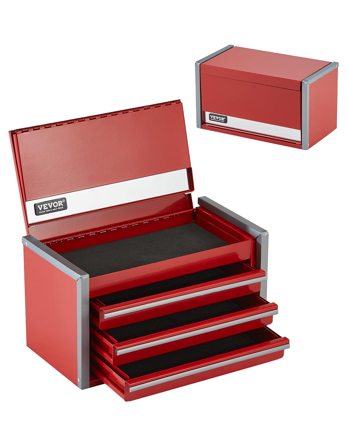 Foto 1 | Caja De Herramientas Vevor Metal De 22 Cm Con 3 Cajones Portátil Con Forros De Eva - Venta Internacional.