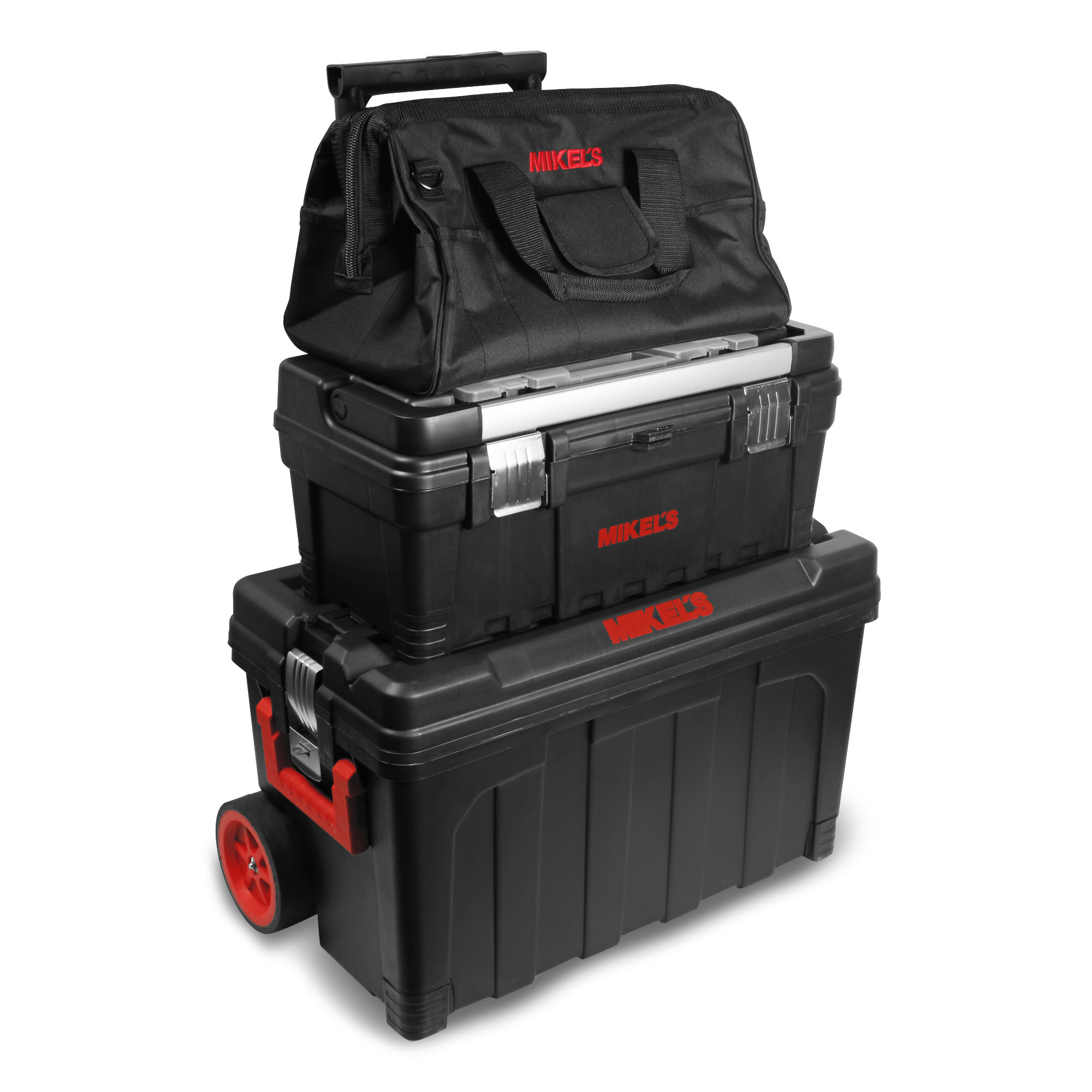 Set De Maleta Y Cajas Modulares Para Herramienta 3 Piezas Mikel´s Mch-3