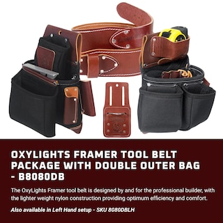 Foto 2 | Cinturón Para Herramientas Occidental Leather Oxylights Framer Xxl Negro Con 22 Bolsillos - Venta Internacional.