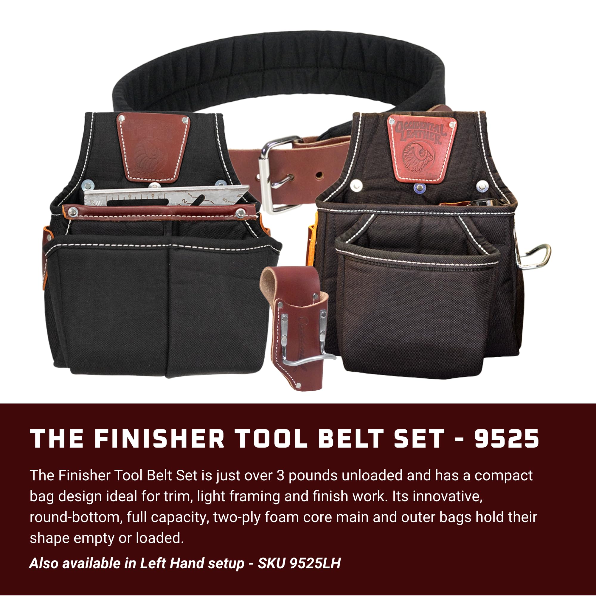Foto 3 pulgar | Juego De Cinturones Para Herramientas Occidental Leather The Finisher Small  25 Bolsillos - Venta Internacional.
