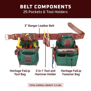 Foto 3 | Set De Bolsas Para Herramientas Occidental Leather Heritage Fatlip Xxl Left Hand - Venta Internacional.