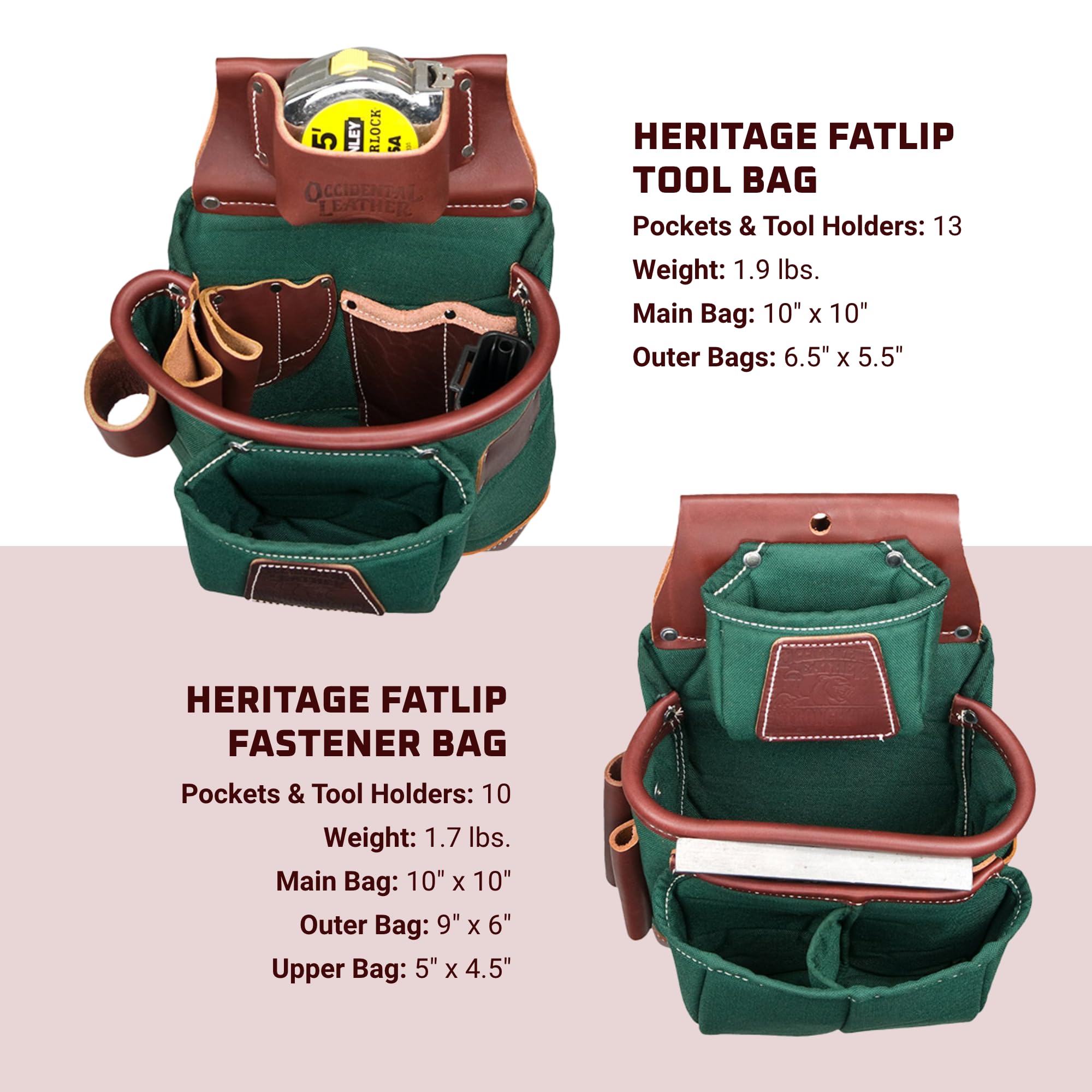 Foto 5 pulgar | Set De Bolsas Para Herramientas Occidental Leather Heritage Fatlip Xxl Left Hand - Venta Internacional.