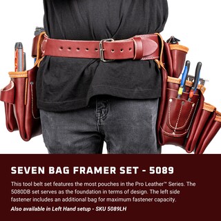 Foto 2 | Bolso Framer Occidental Leather Seven Pequeño Con 23 Bolsillos - Venta Internacional.