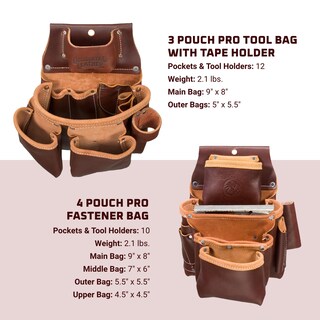 Foto 4 | Bolso Framer Occidental Leather Seven Pequeño Con 23 Bolsillos - Venta Internacional.