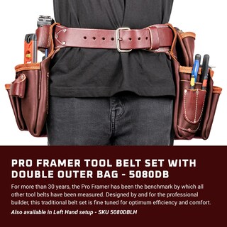 Foto 2 | Set De Cinturones Para Herramientas Occidental Leather Pro Framer 22 Bolsillos - Venta Internacional.