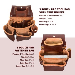 Foto 4 | Set De Cinturones Para Herramientas Occidental Leather Pro Framer 22 Bolsillos - Venta Internacional.