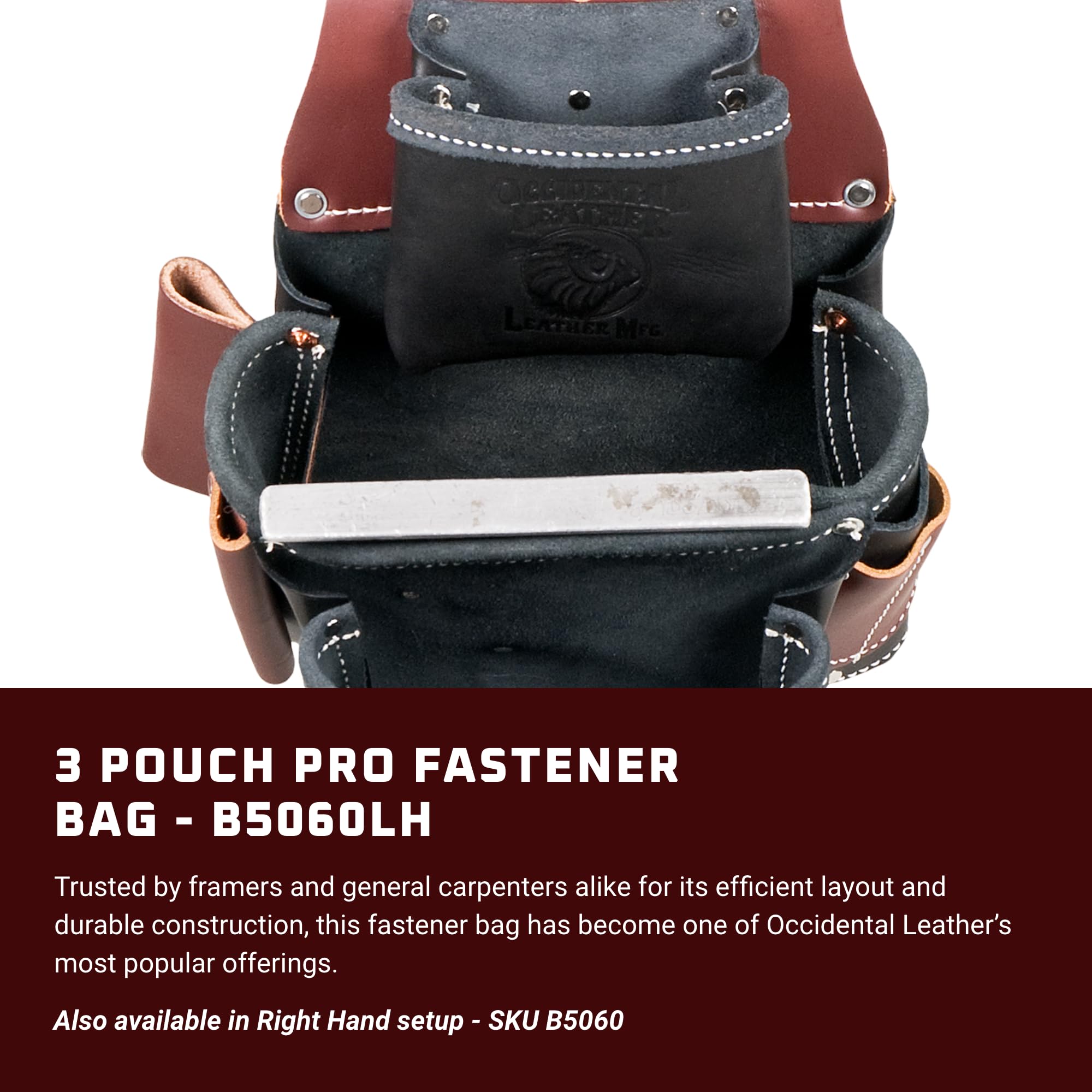 Foto 3 pulgar | Bolsa Para Herramientas Occidental Leather 3 Pouch Pro Fastener Negra - Venta Internacional.