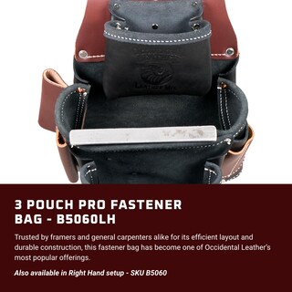 Foto 2 | Bolsa Para Herramientas Occidental Leather 3 Pouch Pro Fastener Negra - Venta Internacional.