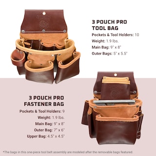 Foto 4 | Cinturón Para Herramientas Occidental Leather Adjust-to-fit Pro Framer 21 Bolsillos - Venta Internacional.