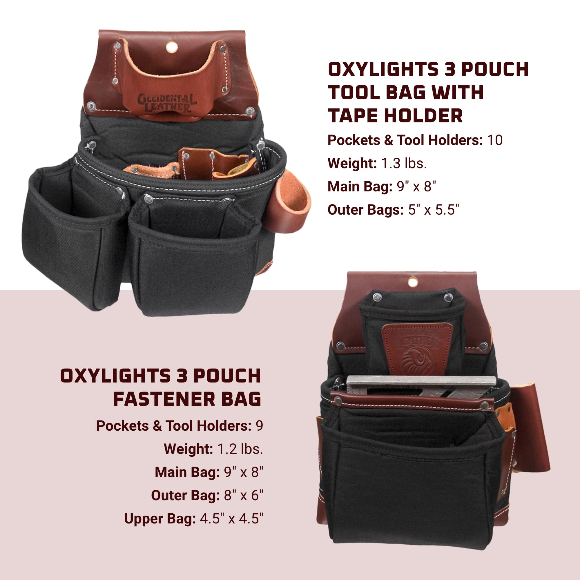Foto 5 pulgar | Cinturón Para Herramientas Occidental Leather Oxylights Framer Con Bolsa Doble - Venta Internacional.