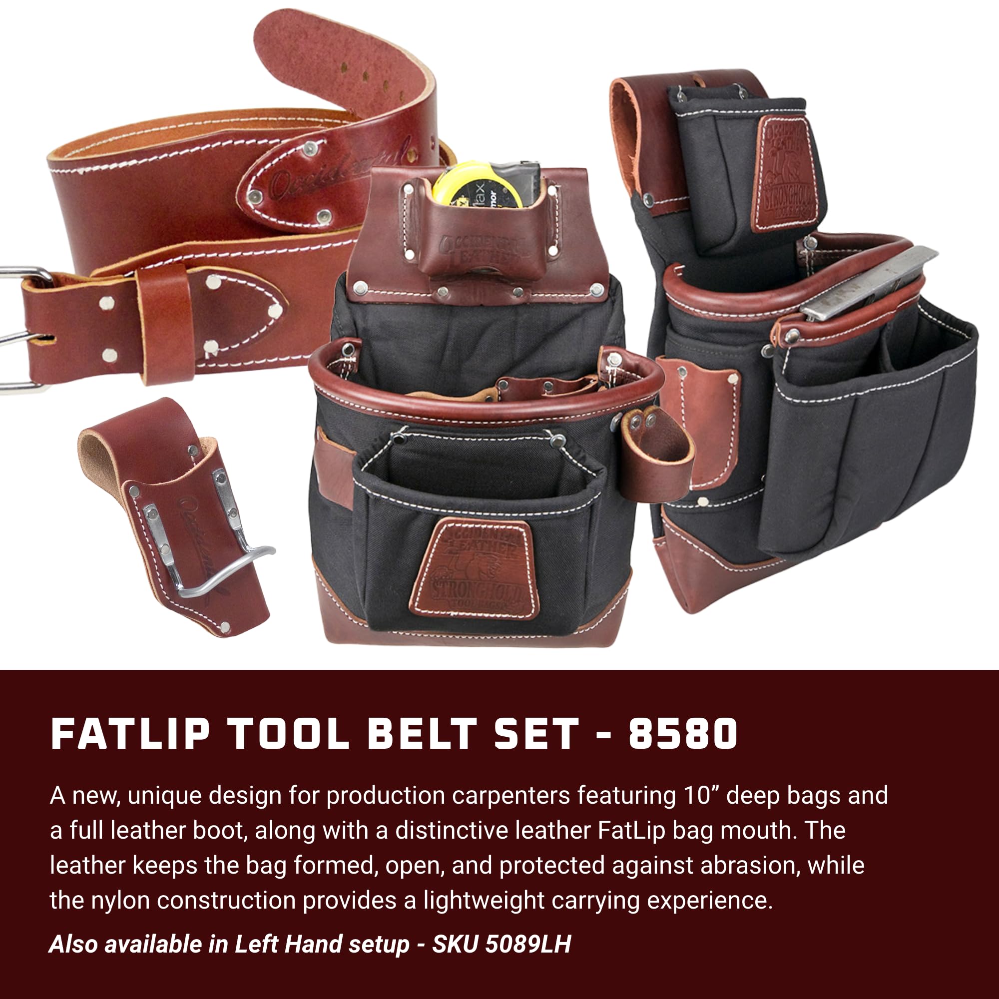 Foto 2 | Juego De Bolsas Para Herramientas Occidental Leather Fatlip Xxl Con 25 Bolsillos - Venta Internacional.