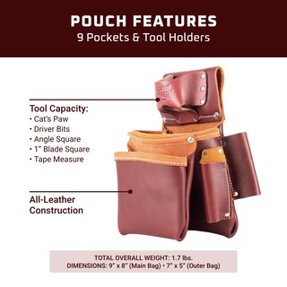 Foto 3 | Bolsa Para Herramientas Occidental Leather 2 Bolsas Pro Fastener - Venta Internacional.