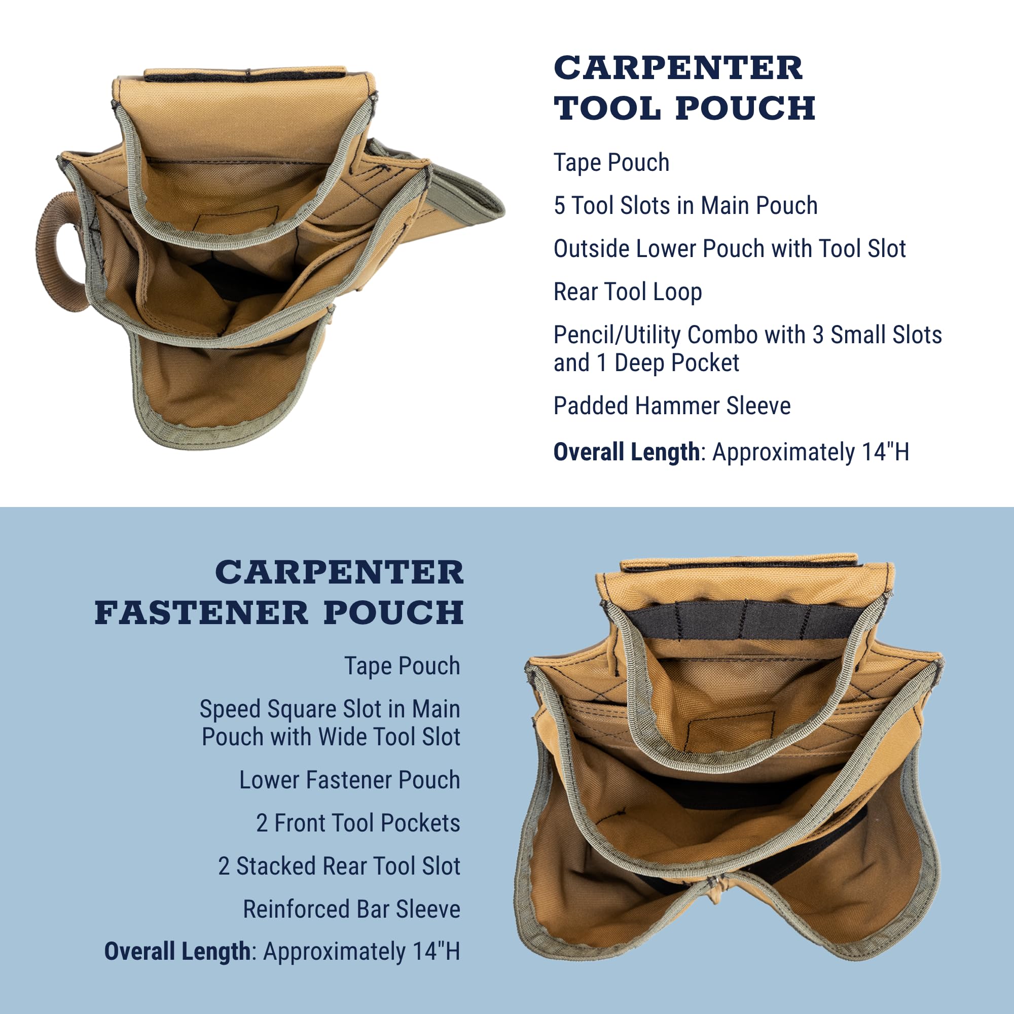 Foto 5 pulgar | Set De Carpintero Occidental Leather Badger Xxl Con 27 Bolsillos - Venta Internacional.