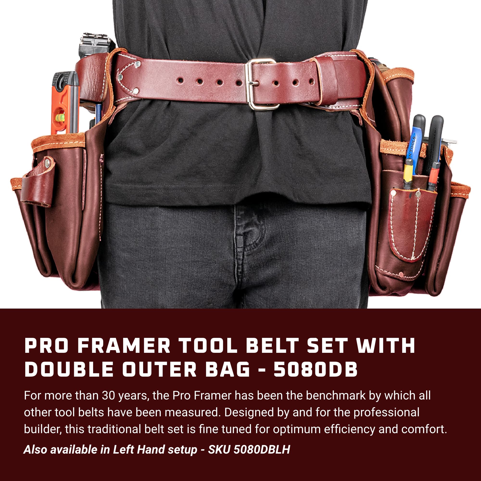 Foto 2 | Set De Cinturones Para Herramientas Occidental Leather Pro Framer Con 22 Bolsillos - Venta Internacional.