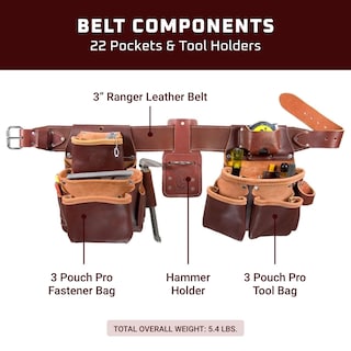 Foto 3 | Set De Cinturones Para Herramientas Occidental Leather Pro Framer Con 22 Bolsillos - Venta Internacional.