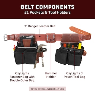 Foto 3 | Cinturón Para Herramientas Occidental Leather Oxylights Ultra Framer Medium - Venta Internacional.