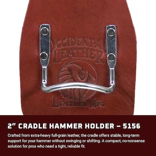 Foto 2 | Hammer Holder Occidental Leather Cradle De 2 Pulgadas Para Cinturón De Trabajo - Venta Internacional.
