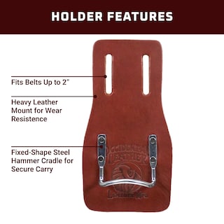 Foto 3 | Hammer Holder Occidental Leather Cradle De 2 Pulgadas Para Cinturón De Trabajo - Venta Internacional.