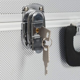 Foto 7 | Maletín Para Herramientas Vidaxl Organización De Accesorios De Hardware Color Plateado - Venta Internacional.