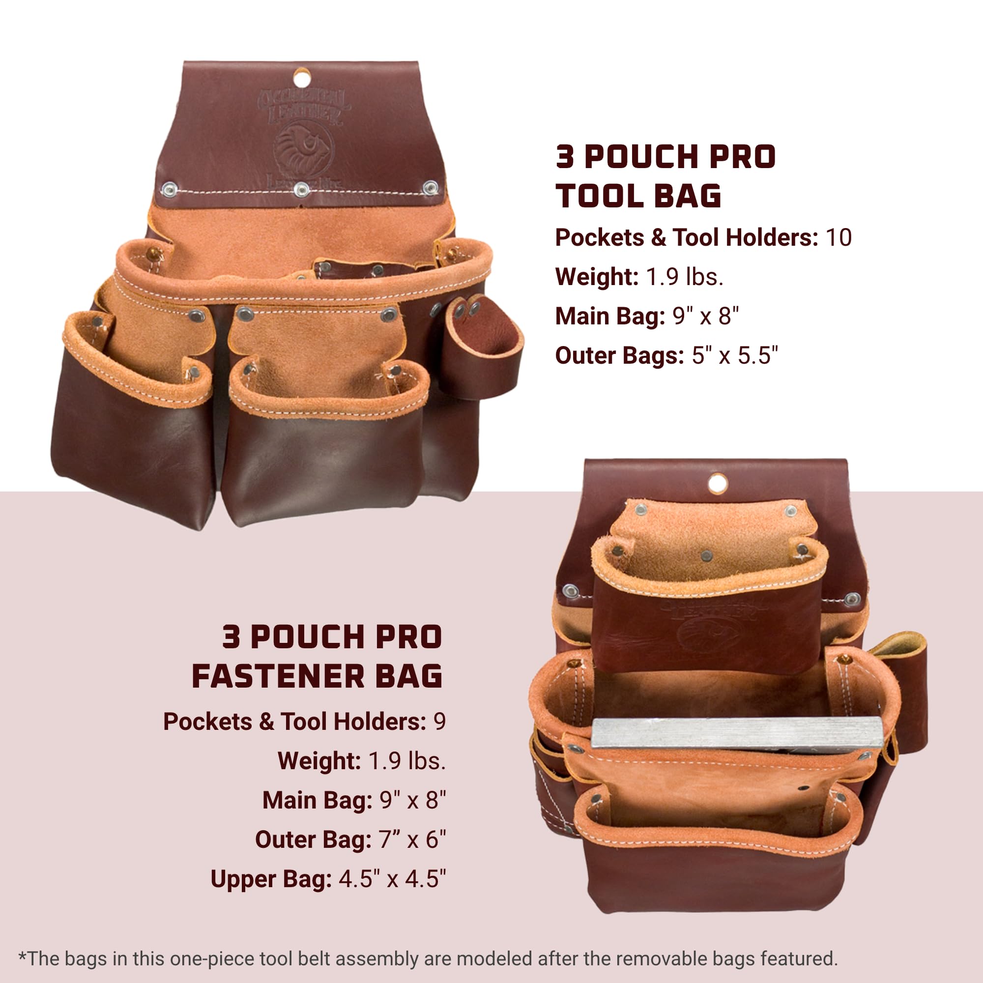 Foto 4 | Cinturón Para Herramientas Occidental Leather Adjust-to-fit Pro Framer  21 Bolsillos - Venta Internacional.