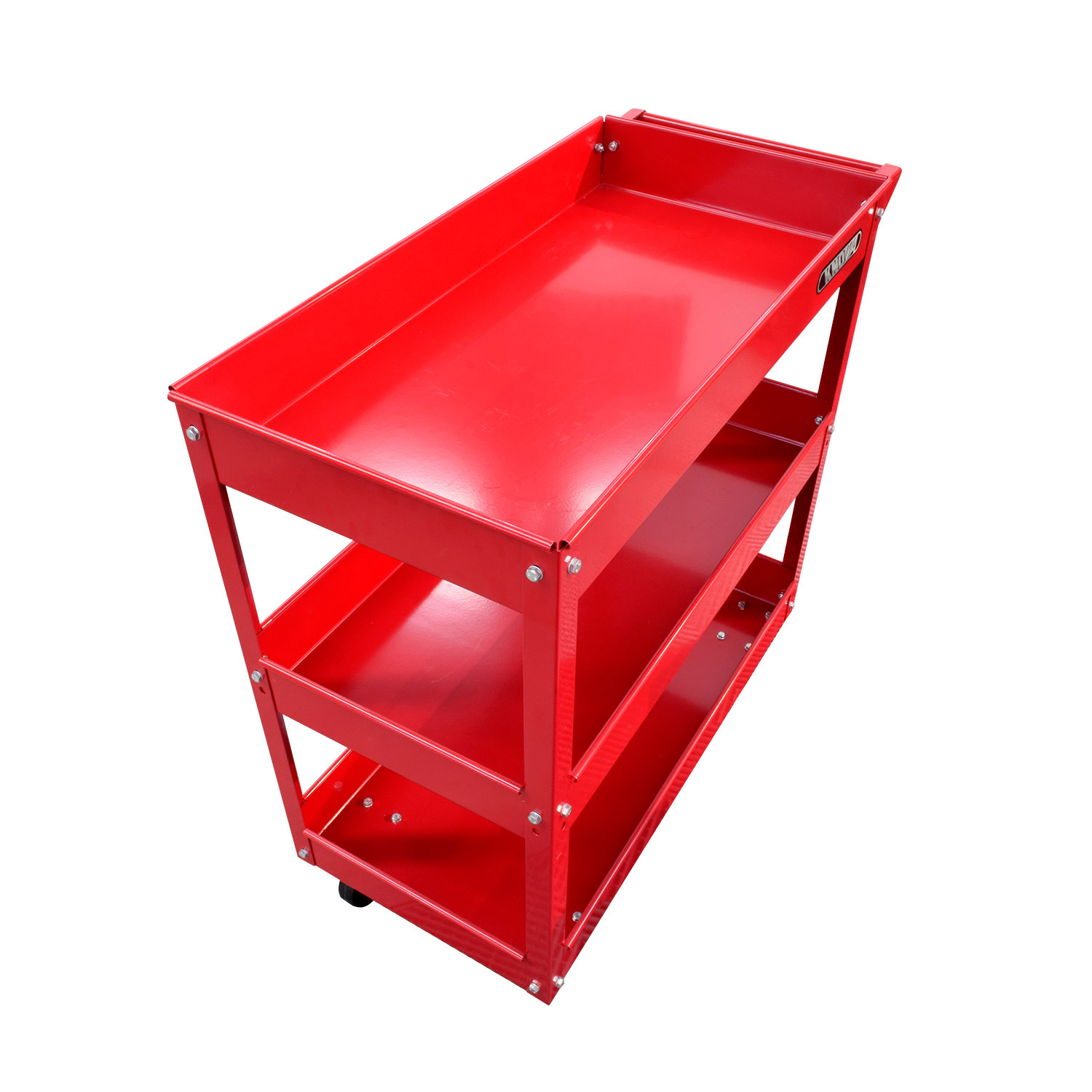 Foto 5 pulgar | Gabinete Móvil Utilitario con 3 Entrepaños - Knova color Rojo