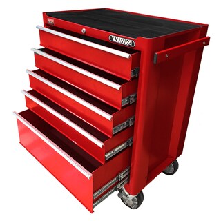 Foto 4 | Gabinete Móvil Metálico 5 Gavetas Knova color Rojo