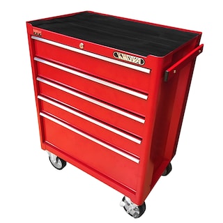 Foto 5 | Gabinete Móvil Metálico 5 Gavetas Knova color Rojo