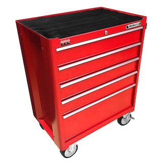 Foto 6 | Gabinete Móvil Metálico 5 Gavetas Knova color Rojo
